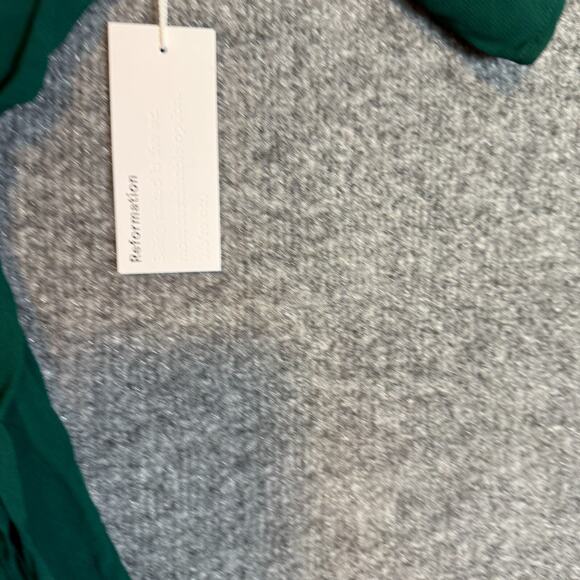 Reformation Maxi Dress Womens Medium Winslow Long Maxi Dress Emerald Boho NEW - Picture 8 of 13